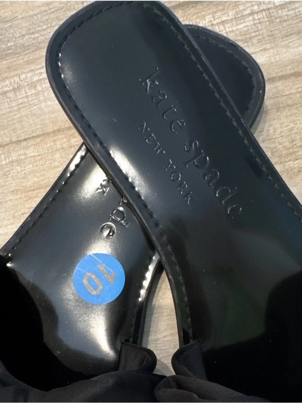 Kate Spade Black Knot Slide Sandals